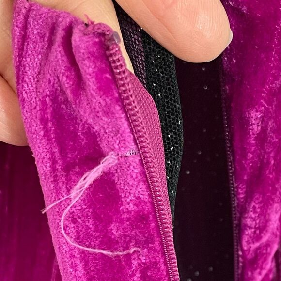 NWT SAYLOR Aurelie Pink Velvet Mini Dress Size XS - Picture 9 of 11